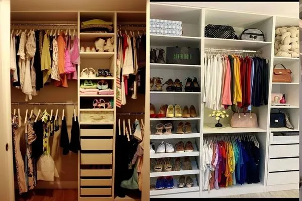 ایده های جالب برای چیدمان کمد دیواری+15 عکس جذاب