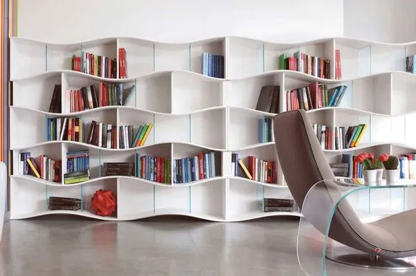 مدل کتابخانه ام دی اف + انتخابی کاربردی برای فضاهای مدرن و امروزی