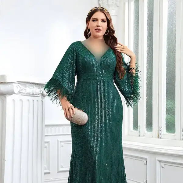 مدل لباس مجلسی استین دار بلند جدید + طرح های شیک و لاکچری لباس مجلسی آستین دار بلند جدید و مدرن