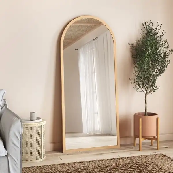مدل آینه ایستاده چوبی + زیباترین طرح های آینه ایستاده چوبی مینیمال برای اتاق و پذیرایی