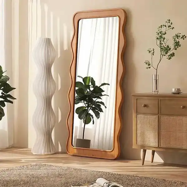 مدل آینه ایستاده چوبی + زیباترین طرح های آینه ایستاده چوبی مینیمال برای اتاق و پذیرایی