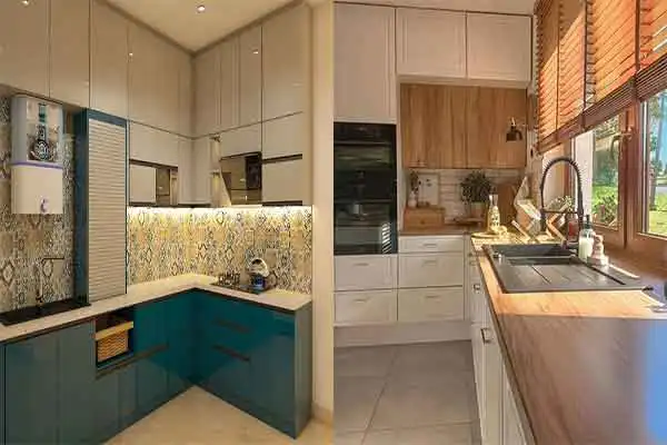 مدل کابینت ال + طرح های کلاسیک و لاکچری و ترند ترین کابینت ال