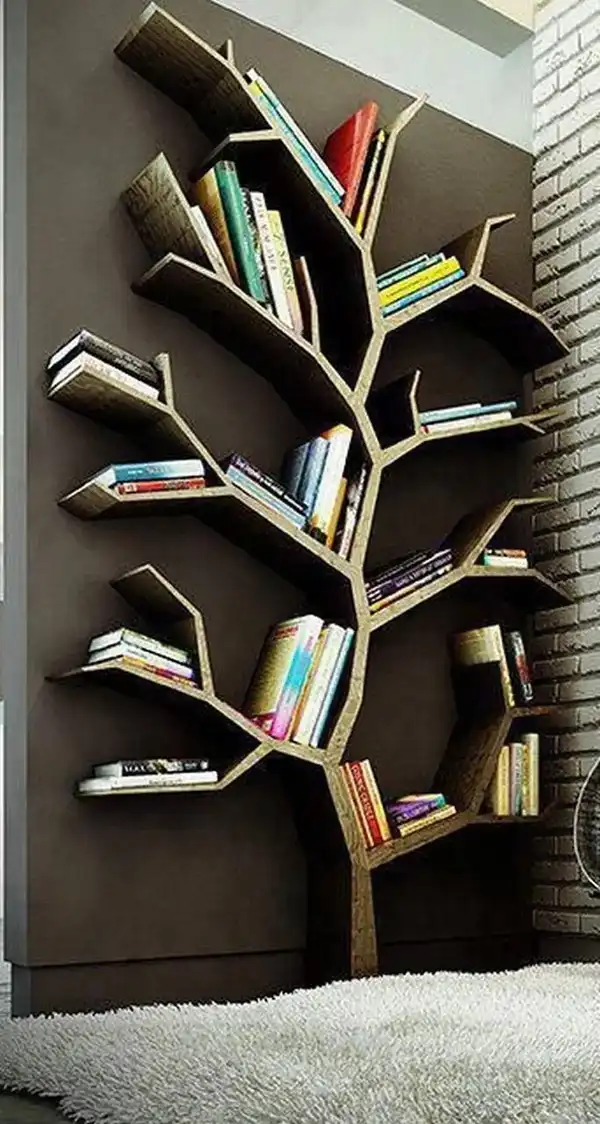 مدل کتابخانه ایستاده + زیباترین مدل های کتابخانه ایستاده فانتزی و شیک 