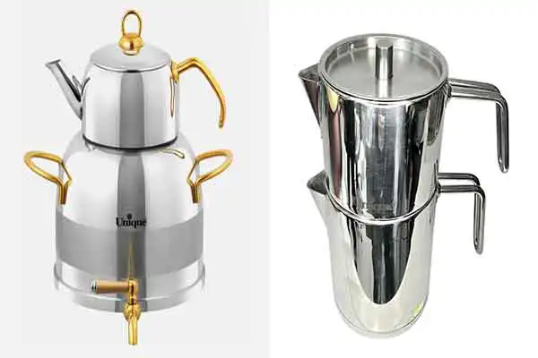 مدل کتری قوری استیل یونیک + طرح های جدید و لاکچری کتری قوری استیل یونیک مدرن سال