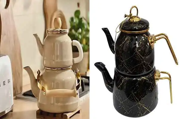 مدل کتری قوری ترکیه ای + طرح های زیبا و جدید کتری قوری ترکیه ای برای عروس