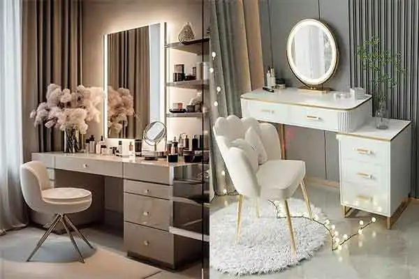 مدل میز ارایش + خاص و لاکچری ترین میز آرایش کیوت جدید با طرح های زیبا