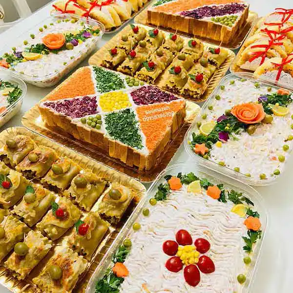 مدل سالاد الویه ساده + ایده های جذاب با تزیینات خاص سالاد اولویه ساده
