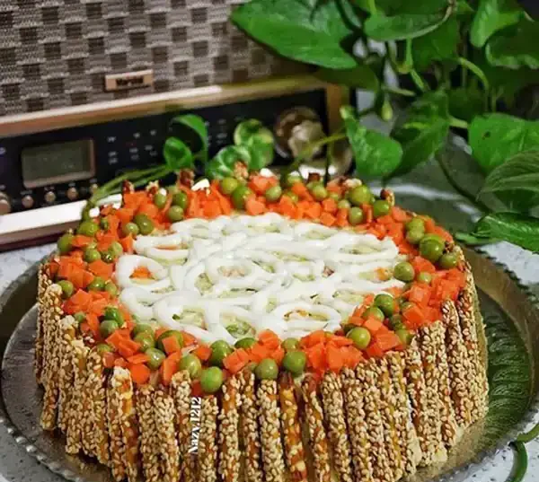 مدل سالاد الویه ساده + ایده های جذاب با تزیینات خاص سالاد اولویه ساده
