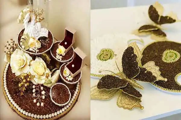 مدل سینی اسپند عروس + انواع و طرح های تزیین سینی اسپند عروس خاص و جدید