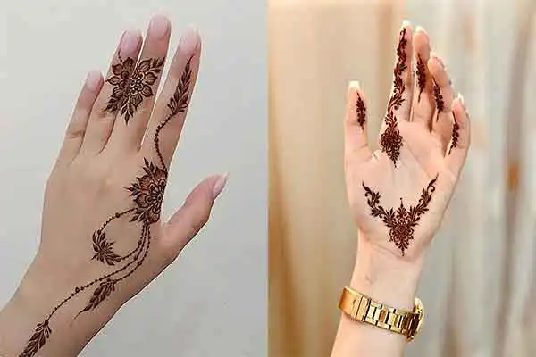 طرح مدل حنا + ایده های جذاب برای طرح مدل حنا روی دست دخترانه و زنانه