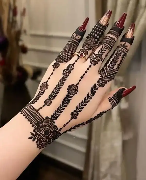 طرح مدل حنا + ایده های جذاب برای طرح مدل حنا روی دست دخترانه و زنانه