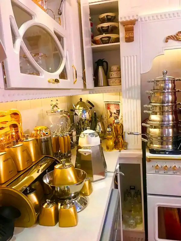 تزیین جهاز عروس در خانه + طراحی و دیزاین جدید لوکس جهاز عروس در خانه های کوچک و بزرگ