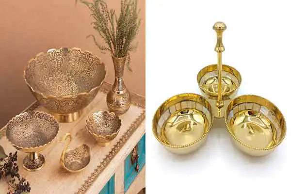 ظروف برنجی جدید + زیبا و لاکچری ترین ظروف برنجی جدید بروز سال