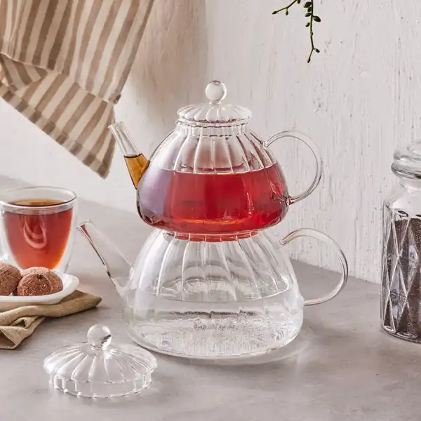 مدل کتری قوری شیشه ای + طرح های شیک و فوق العاده جذاب کتری قوری شیشه ای